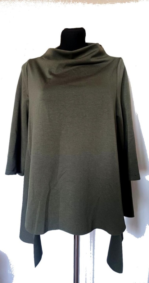 Bluza asymentryczna khaki