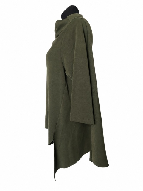 Bluza asymentryczna khaki