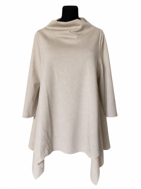 Bluza asymetryczna beżowa